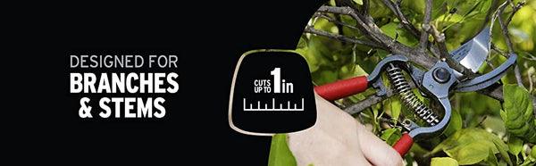 Forged Classic Bypass Pruner with 1 Inch Cutting Capacity